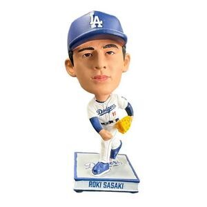 Roki Sasaki (LA Dodgers) 4.5 Inch Square Base Mini BigHead Bobblehead